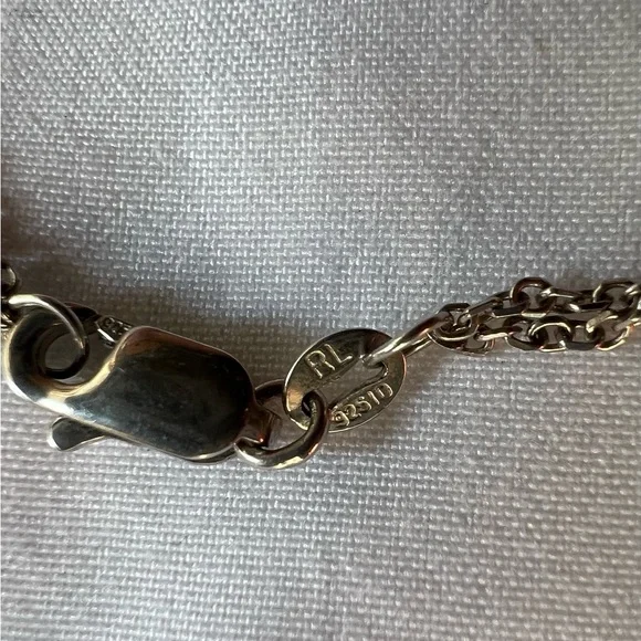 Sajen Druzy and semi precious stone necklace in SS with double chain necklace. - Picture 10 of 13